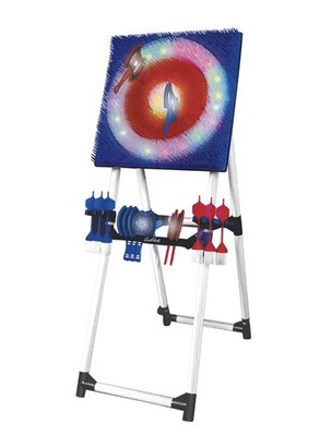 EastPoint Light-Up Axe Throw Set mit Stahlrahmen, 8 Achsen & 6 Darts - 5ft