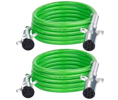 Cable 7 vías 15 ft ABS resistente para camión y remolque pesado.