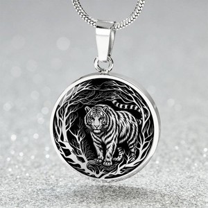 Authentic Tiger Necklace, Bracelet or Keychain - Spirit Animal Charm Pendant Jewelry