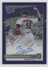 2020 Panini Donruss Optic Purple Prizm /125 Brusdar Graterol #RRS-BG Auto RC uk2