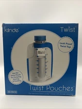 Kiinde Twist Pouches 6oz XL 40 Pack PreSterilized DirectPump Breast Milk Storage