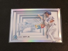 2022 Bowman Chrome in 3D Refractor BOBBY WITT JR. RC Rookie! ROYALS!
