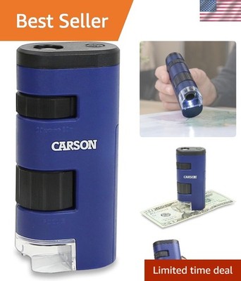 Compact Handheld Pocket Microscope - 20x-60x Magnification for Daily Discovery