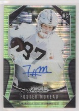 2019 Panini Prizm Rookies Neon Green Pulsar Foster Moreau #372 Auto 0l1
