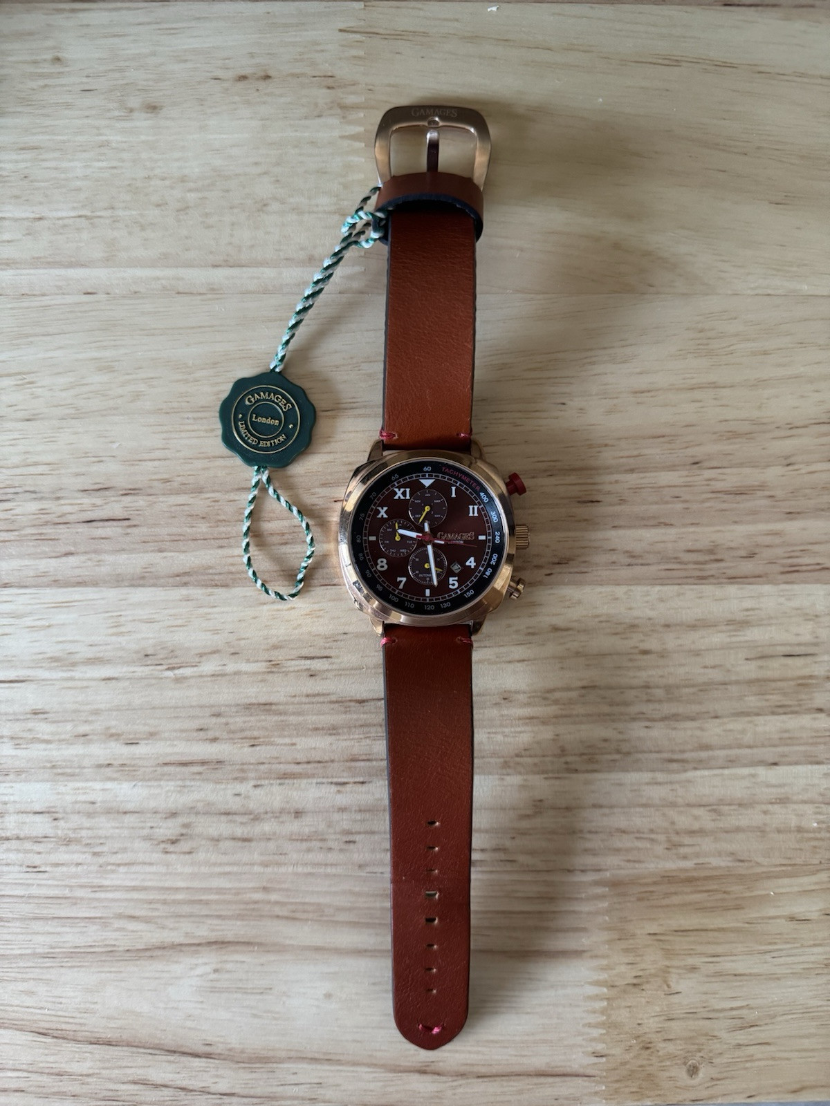 GAMAGES LONDON LIMITED EDITION GOLD IP PLATED APEX AUTOMATIC