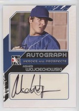 2011 ITG Heroes and Prospects Close Up Silver /190 Asher Wojciechowski Auto qf6