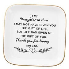 Gifts from Mother in Law - Jewelry Dish Tay for Birthday Daughter in Law