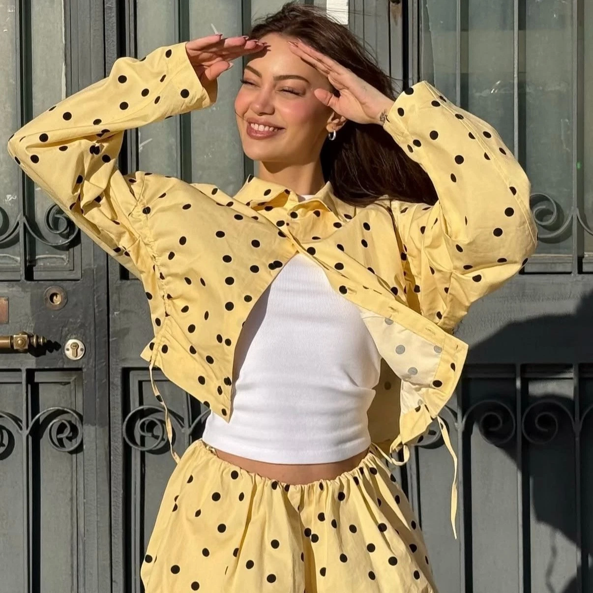 ZARA : Gathered Polka Dot Jacket : 5247/763 | *UK Buyers No Import Fees*