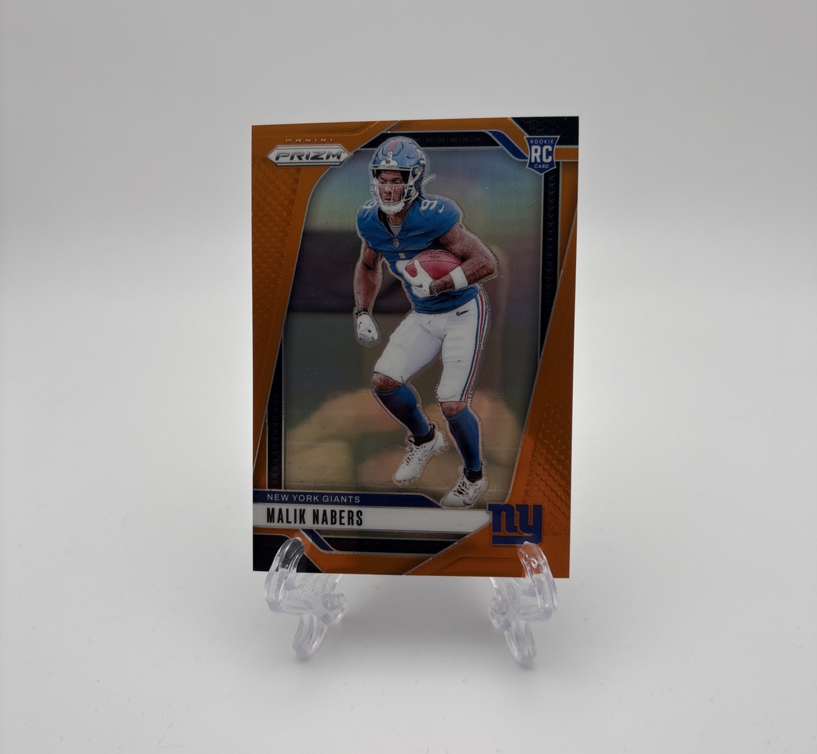 2024 Panini Prizm Football - Orange Prizm Rookie /249 Malik Nabers #370 - Giants
