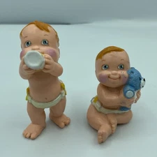  2 Vintage 1991 LGT Galoob Magic Diaper Baby PVC 