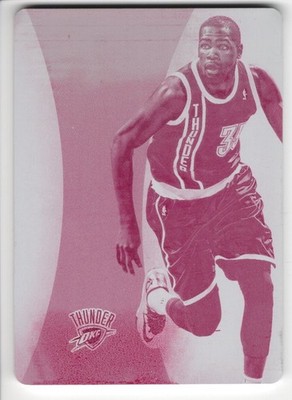 2013-14 Immaculate Printing Plate Magenta Logoman Kevin Durant 1/1 OKC Thunder