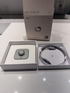 Oura Ring 4 Charger Dock Station w/ USB Cable, Size 7 Gray Charging Dock
