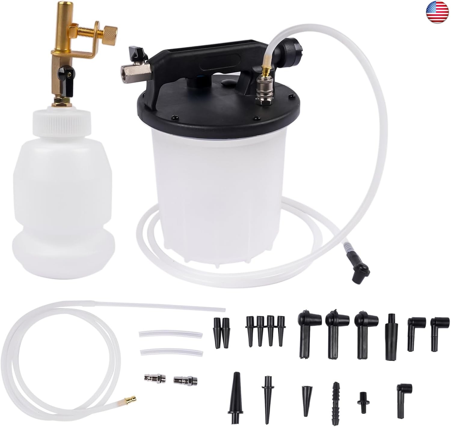 GELUOXI 3L Vacuum Brake Bleeder Kit, Pneumatic Brake Fluid Bleeder Kit with
