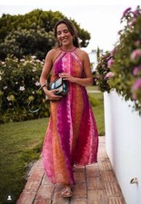 NWT_ZARA WOMAN TIE-DYE DRESS WITH SEQUINS ROUND NECK NEW FW23 Size S 6895/249