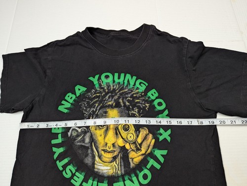 Small Vlone NBA Youngboy Double Sided Rap Tee T-Shirt Mens Designer Streetwear - Picture 5 of 5