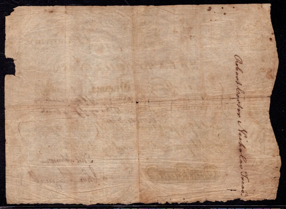 JULY 17 1775 VIRGINIA 20 SHILLINGS LONDON NOTE COLONIAL VA-77B PCGS B VF 20 - Image 4 of 4