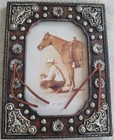 Brown Silver Accent Western Photo Frame  6.25 X 8  — photo 1
