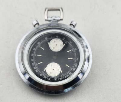 NOS Reverse Panda Dial & Pocket Chronograph Case For Valjoux 7733 Parts
