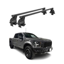 2015-2026 Ford F-150 Supercrew Cab Roof Rack Cross Bars Black