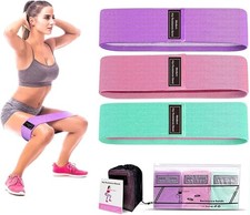 Hip Band Non-Slip Resistance Band for Glutes, Hips,Fitness Band No Ratings