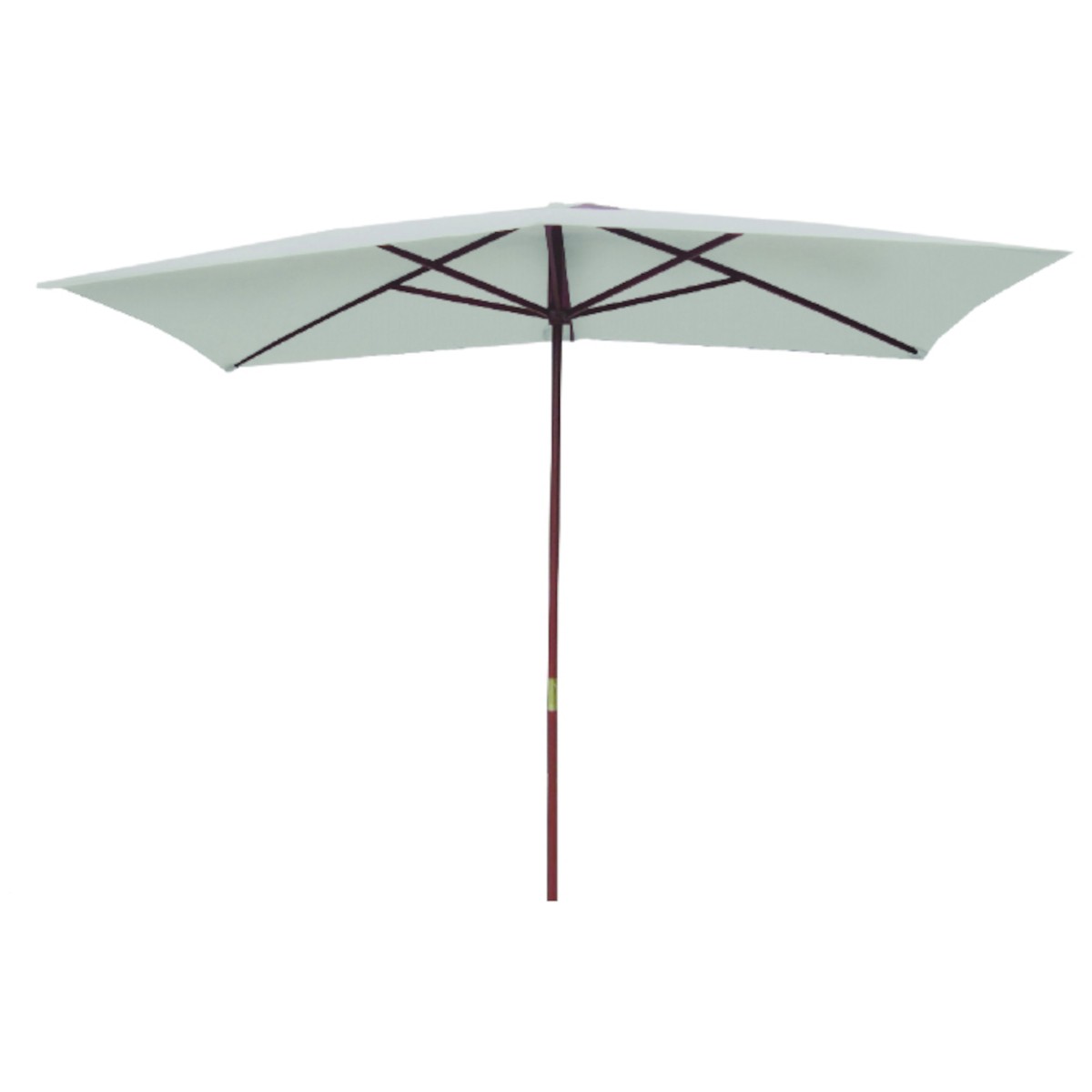 Parasol Keter Oleron rectangulaire gris pour repas conviviaux en terrasse