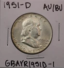 1951-D Franklin Half Dollar AU/BU