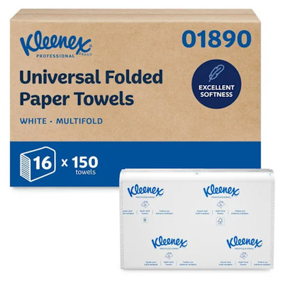 Kleenex Multifold Paper Towels Wht Carton Of 16
