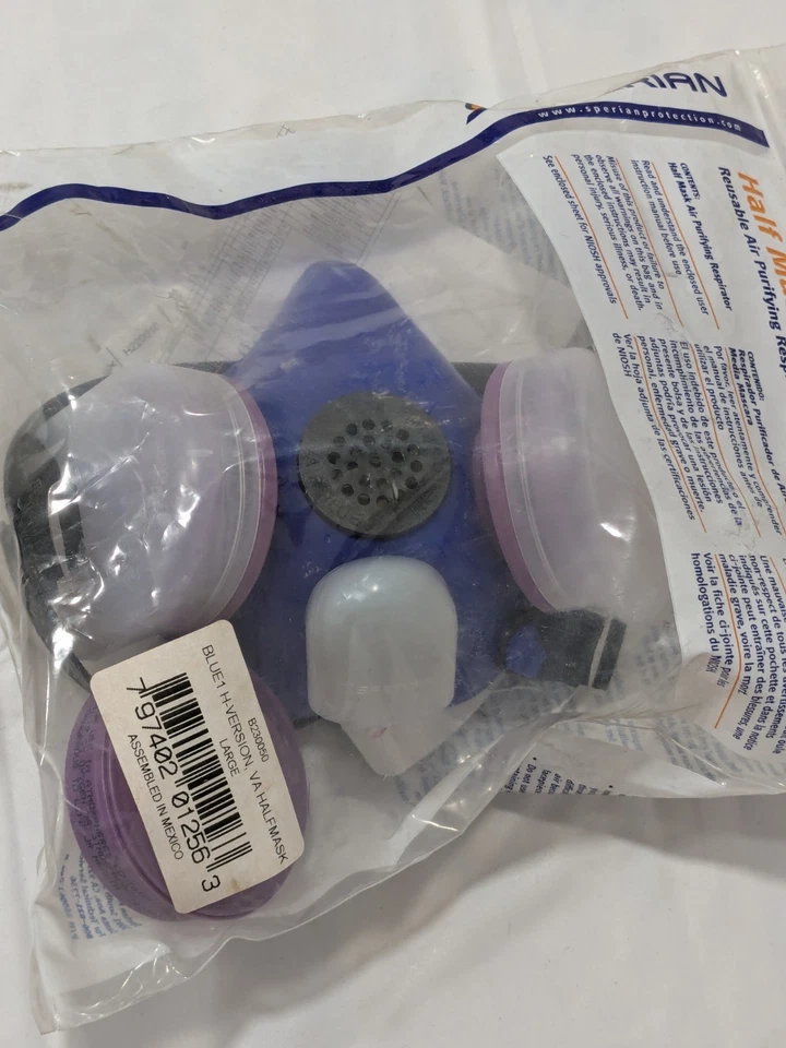 Sperian Half Facepiece Blue 1H - Size Large B230050 - Image 4 of 4