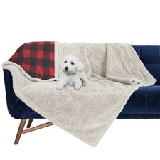 Waterproof Dog Blanket,Premium Pet Puppy Cat Soft Fleece Sherpa Throws Blanke...