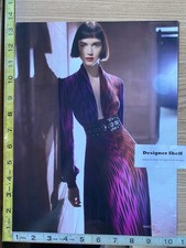Gucci Red Gown & Donna Karan Red Dress Fashions 2 Scene Print Advertisement
