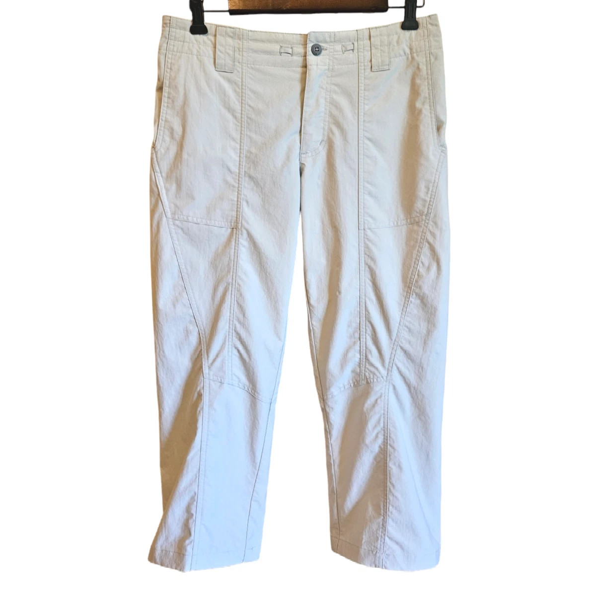 Patagonia Quick Dry Capri Wide Leg Tan Pants Women's Size 8