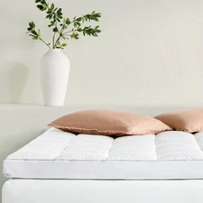 King Premium Cooling 4" Dual Layer Memory Foam Mattress Topper - Casaluna