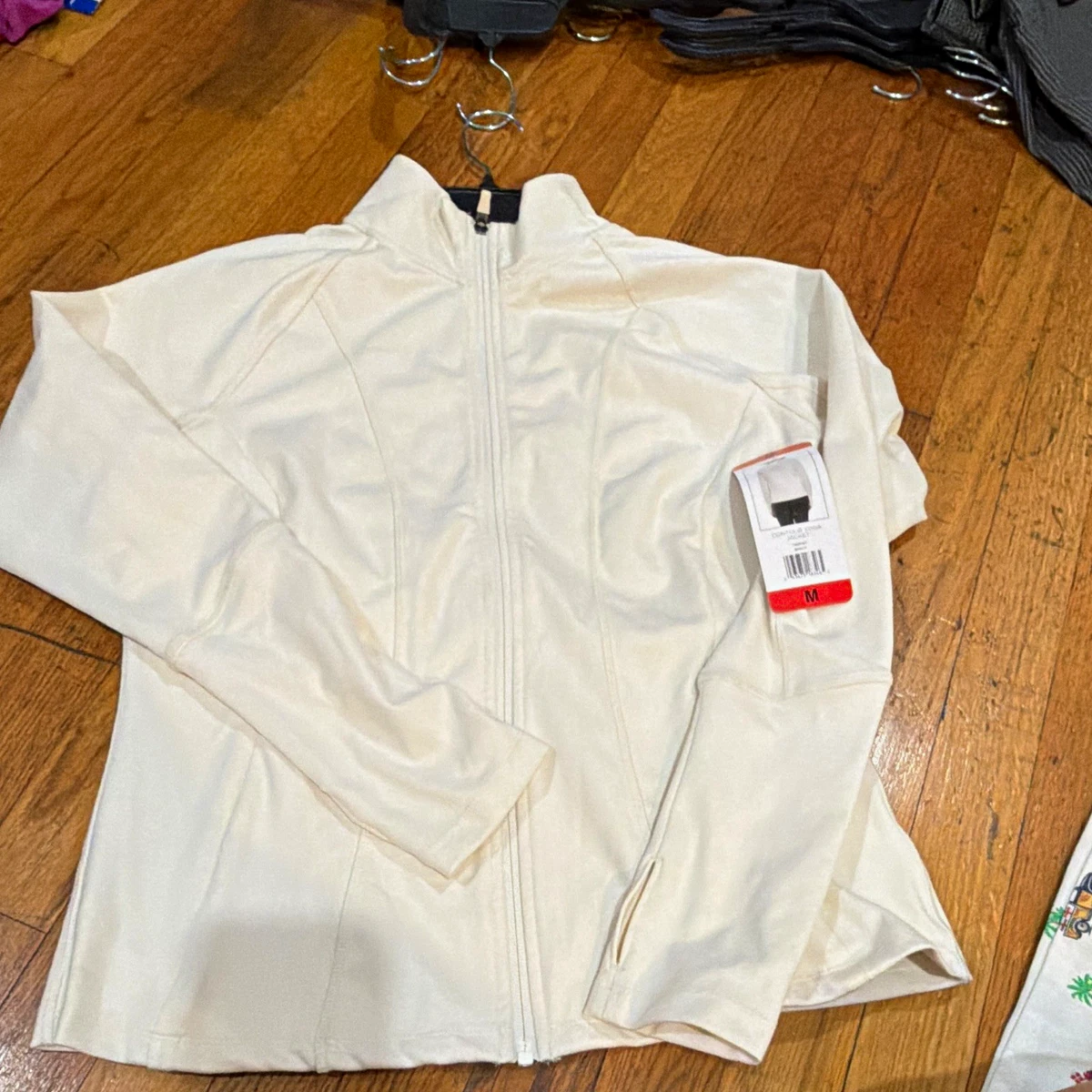 danskin STRETCH DOUBLE WEAVE JACKET ホワイト danskin jacket products for sale | eBay