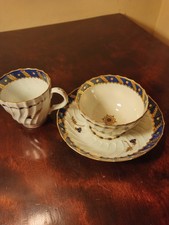 Worcester Barr period tea bowl, coffee cup & saucer. Circa 1795