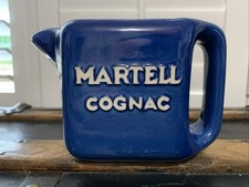 Vintage Ceramic Jug Advertising Martell Cognac by Saint Clemen France Rare