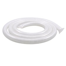 1" ID 1-19/64" OD 10ft Clear Braided PVC Hose, Multi-Purpose Durable