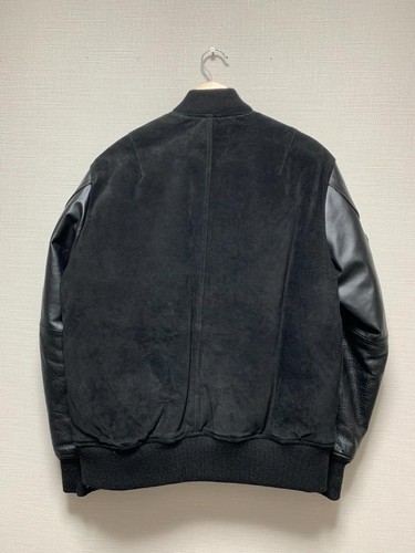Ben Davis MA-1 Flight Leather Jacket, Riders, Size: L Black limited From JAPAN - Picture 2 of 12