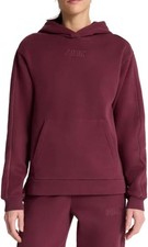 PUMA Women s Fleece Pullover Hoodie with Kangaroo Pocket Red Burgundy XLarge
