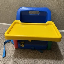 VTG Safety 1st Travel On The Go Fold Up Space Saver Booster Seat Chair Tray #1