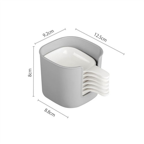 White Dishes with Handles and Storage Rack Perfect for Dipping Set of 6 - Picture 21 of 23