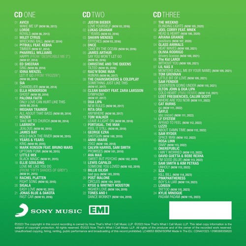 NOW 40 Years: Volume 4 2013-2023 - 3xCD Compilation - Now That What I Call Music - Picture 3 of 3