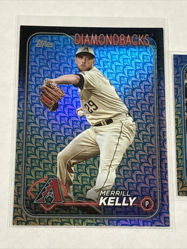2024 Topps Series 1 EASTER FOIL 2 Card Lot #s 6 & 112 Merrill Kelly & Tigers - Image 2 of 4