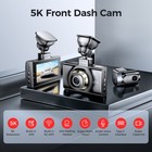 LD02 2CH Dash Cam 5G WiFi GPS 4K+2K Camera APP Video Recorder Free 64GB Card APP