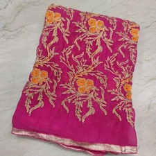 Ethnic Traditional Punjabi Phulkari Hand Embroidered Bridal Wear Indian Dupatta