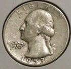 Silver Quarter - Washington - 1953-S