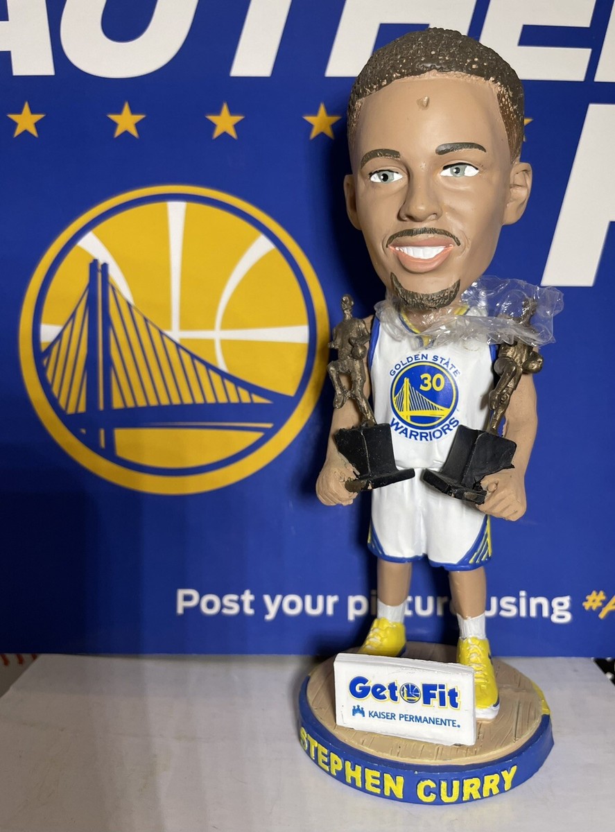 Warriors Stephen Curry MVP Championship Trophy Bobblehead *Read