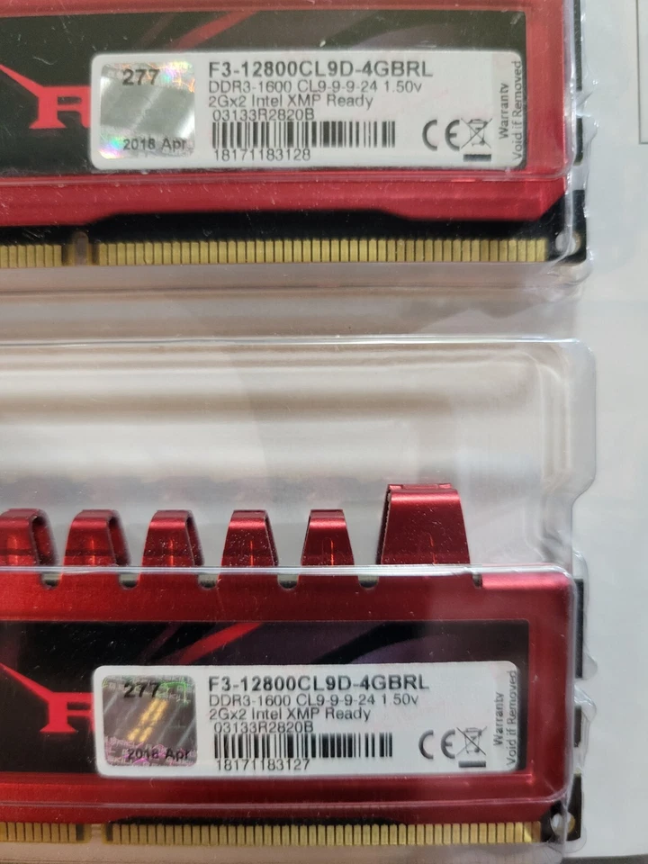 20GB (2GBx10) G.Skill Ripjaws PC3-12800 Non-ECC DDR3 RAM F3-12800CL9D-4GBRL - Image 4 of 4