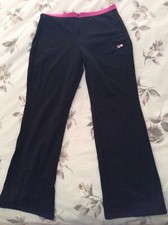 Vintage Fila Tracksuits Bottom Sport Lifestyle Unisex Training L Black - TB596