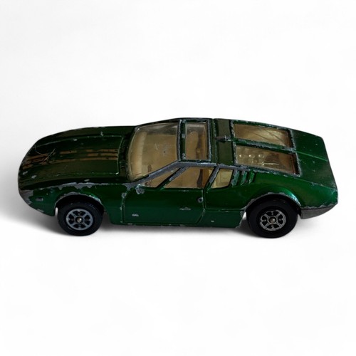 Corgi Whizzwheels Mangusta De Tomaso Green Diecast Car Vintage 70's - Picture 4 of 10