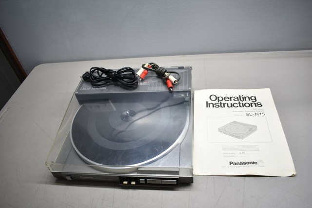 Nice Used Panasonic SL-N15 Record Player Auto Turntable System W/ Manual *Repair